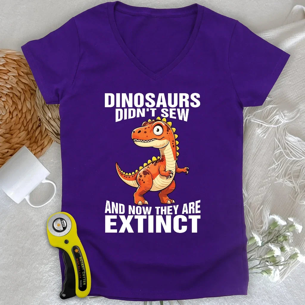 Sewing Extinction Lady V-neck