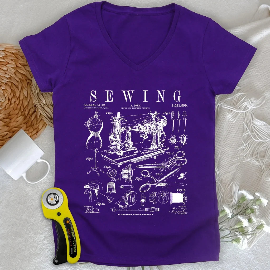 Sewing Tools Pattern Lady V-neck