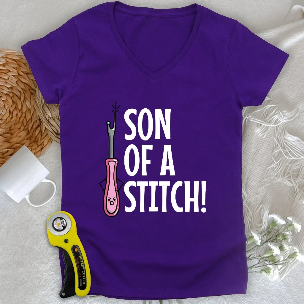 Son Of A Stitch Lady V-neck