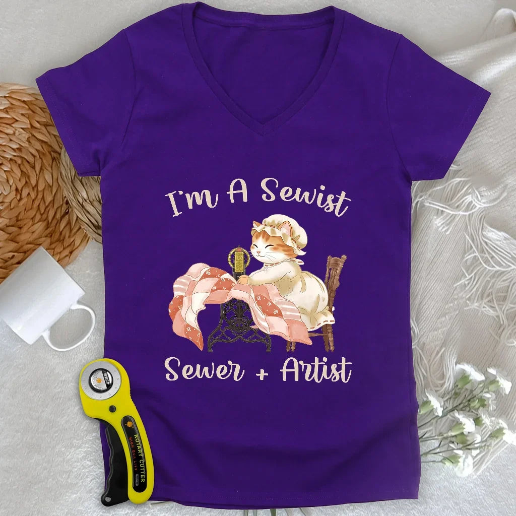 Stitching Serenity Lady V-neck