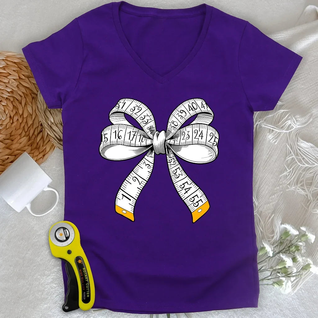 Tailor’s Bow Lady V-neck