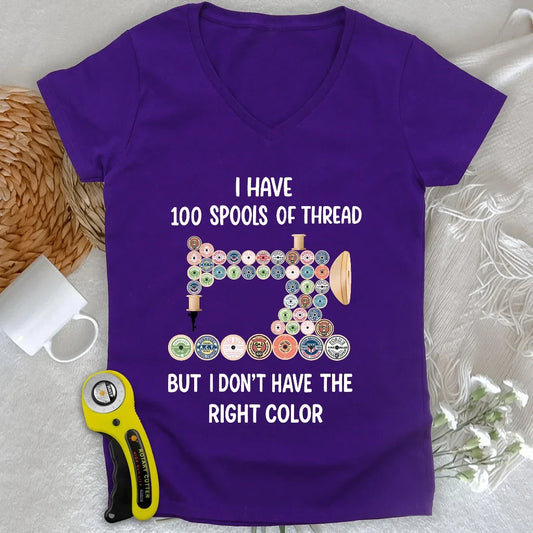 Threadful but Colorless Lady V-neck