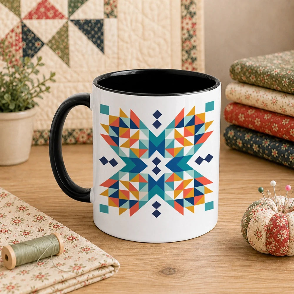 Quilt Block Pattern 11oz Mug