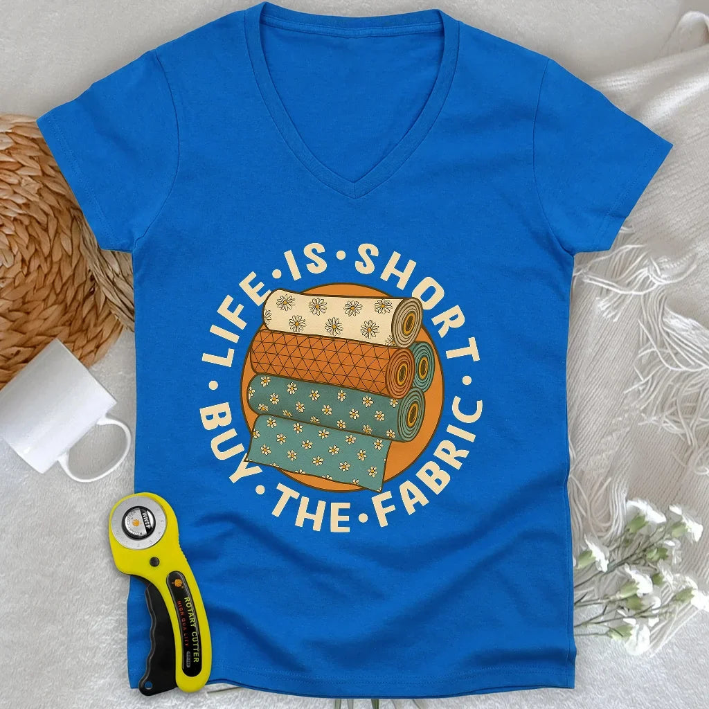 Buy The Fabric Lady V-neck