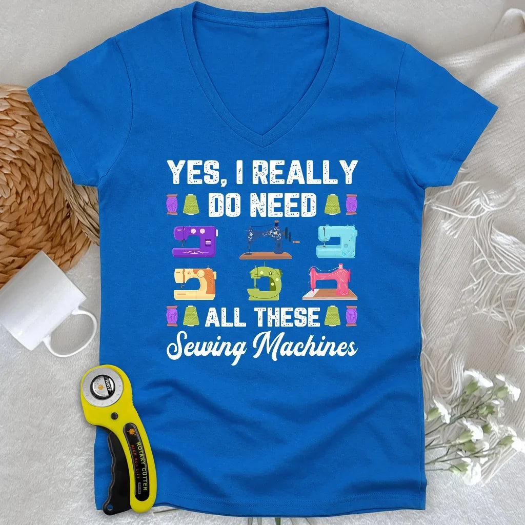 Collector of Stitches Lady V-neck