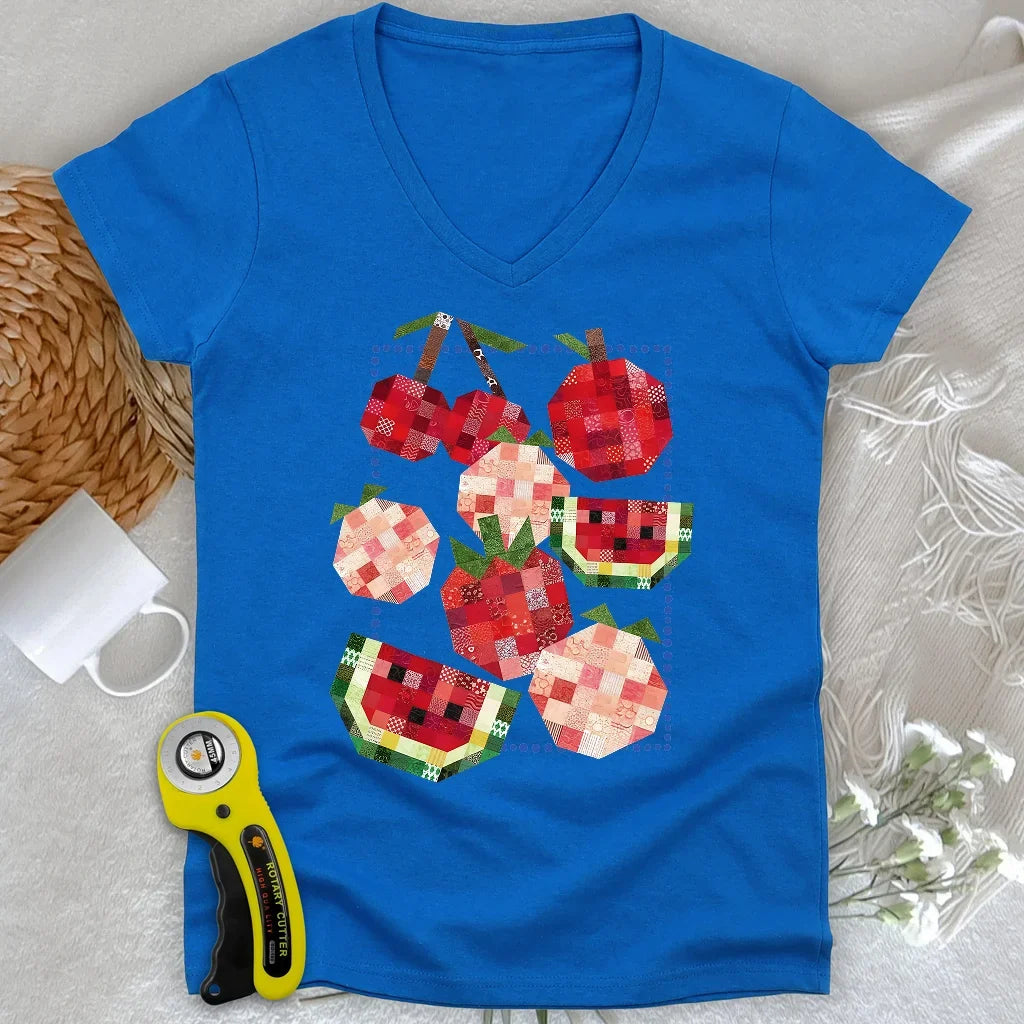 Harvest of Stitches Lady V-neck
