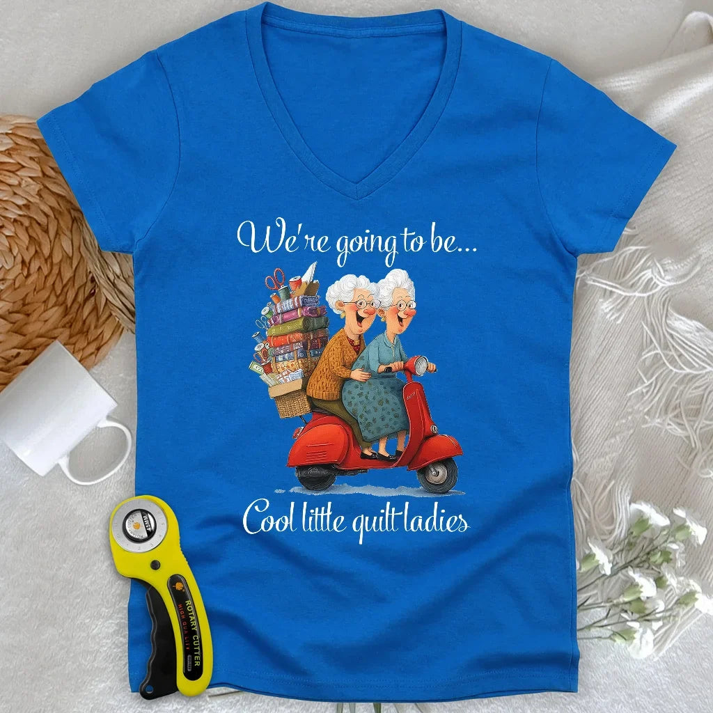 Little Quilt Ladies Lady V-neck
