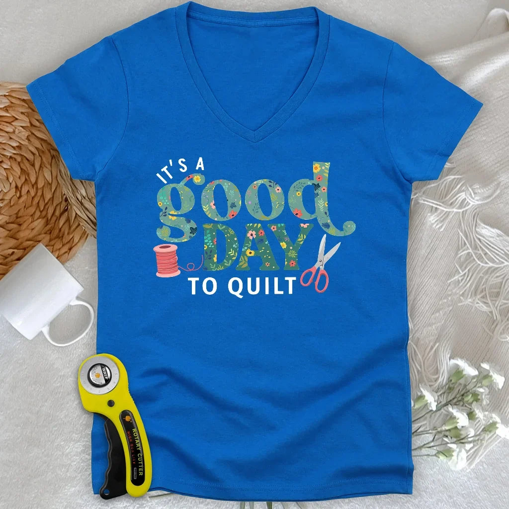 Quiltday Lady V-neck
