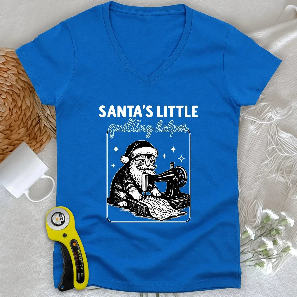 Santa's Helper Lady V-neck