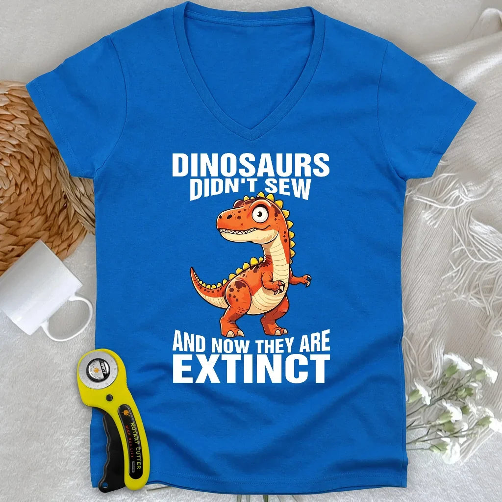 Sewing Extinction Lady V-neck