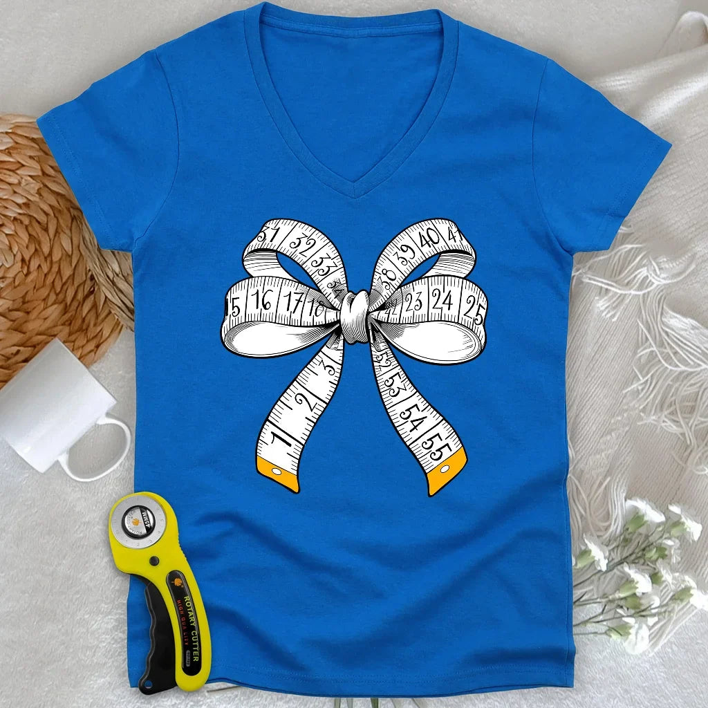 Tailor’s Bow Lady V-neck