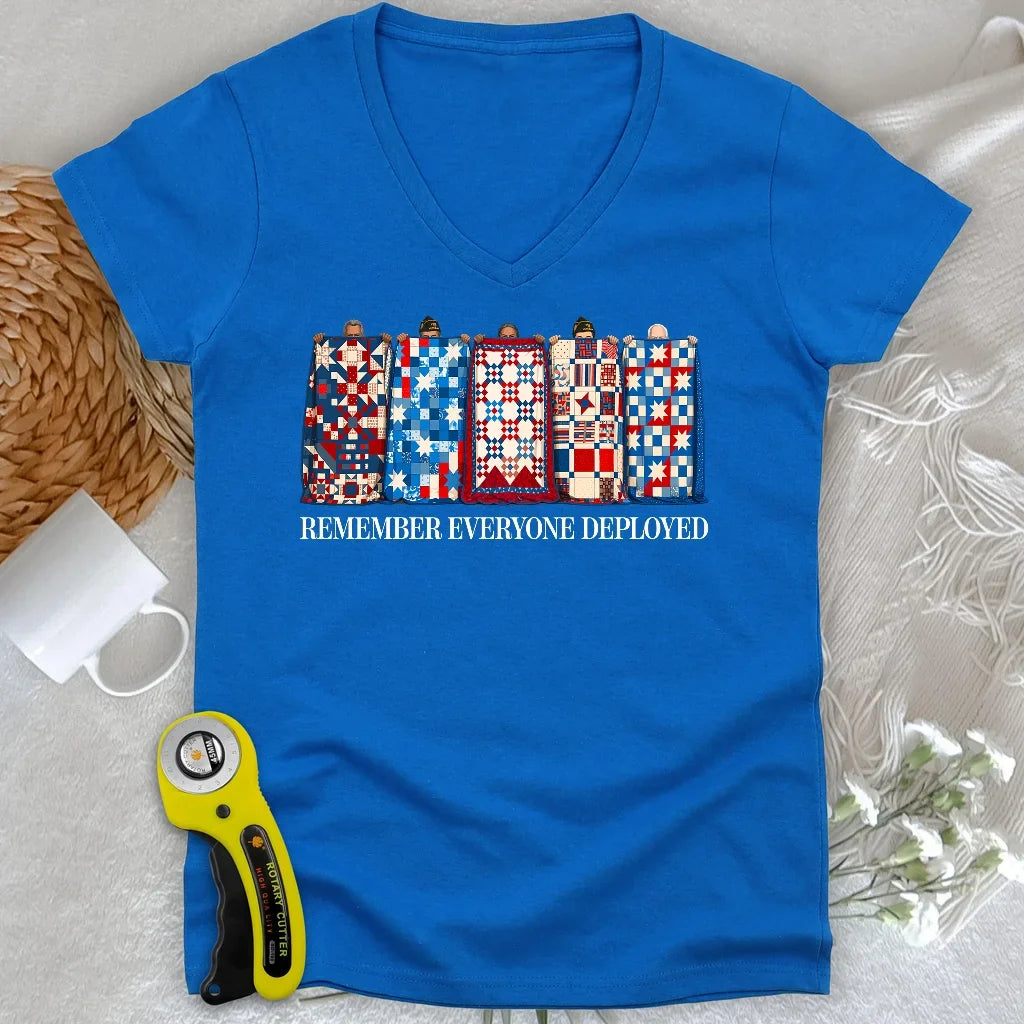 US Veteran Lady V-neck