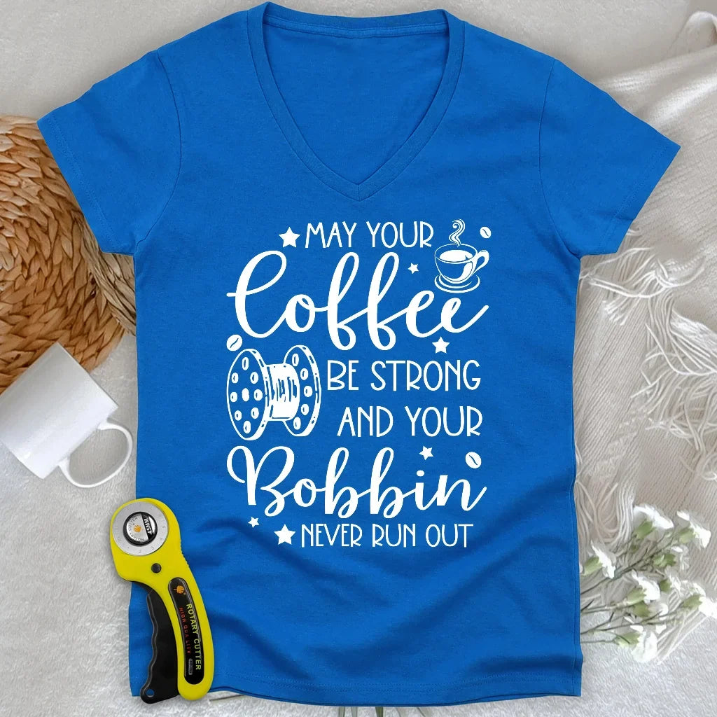 Wish Upon a Bobbin Lady V-neck