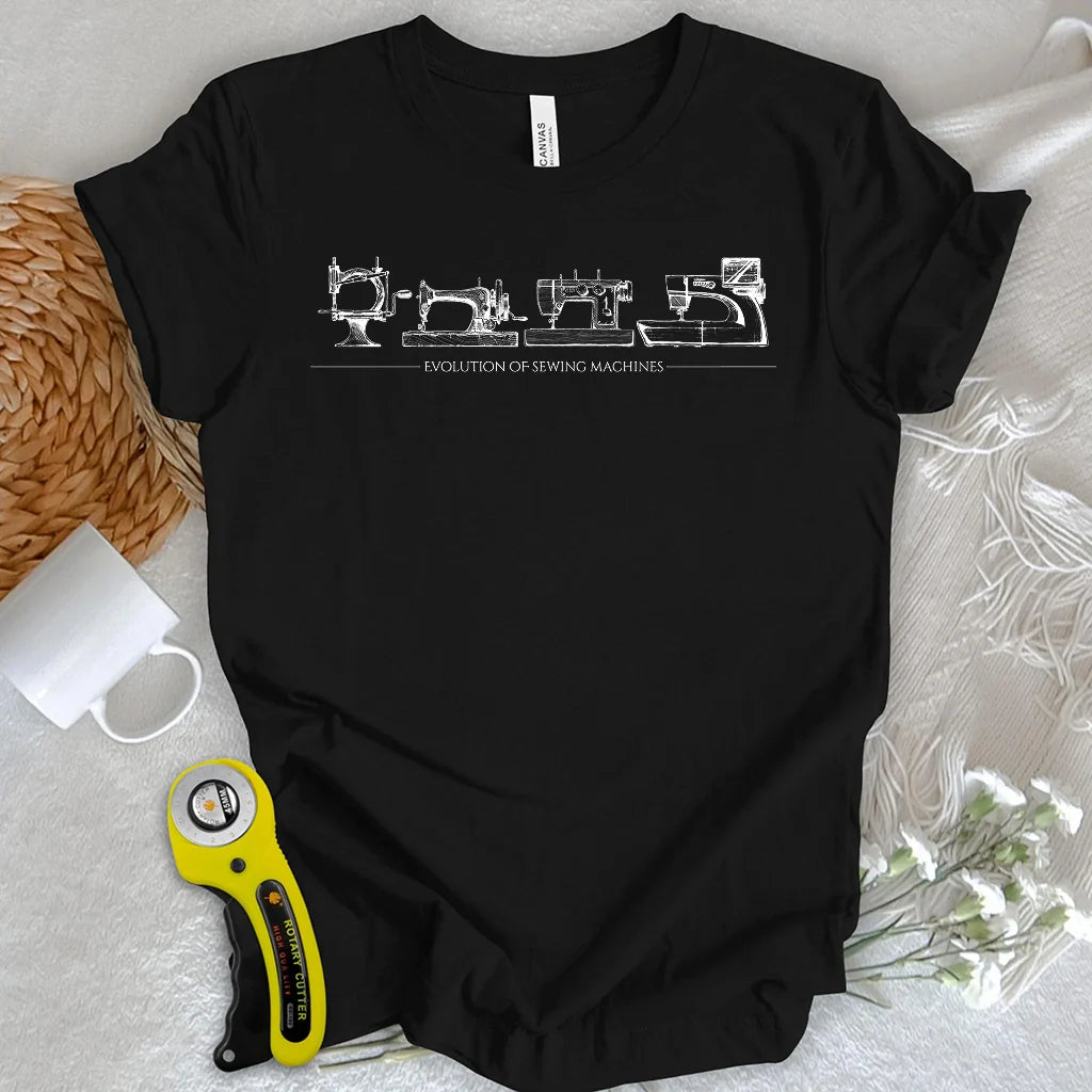 Sewing Machine Evolution T-shirt