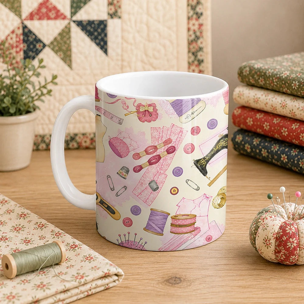 Sewing Pattern 11oz Mug