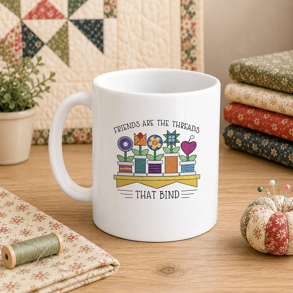 Spool Flowers 11oz Mug