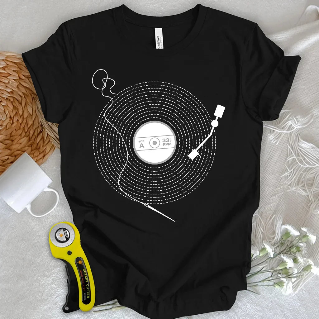 Stitching Vinyl T-shirt