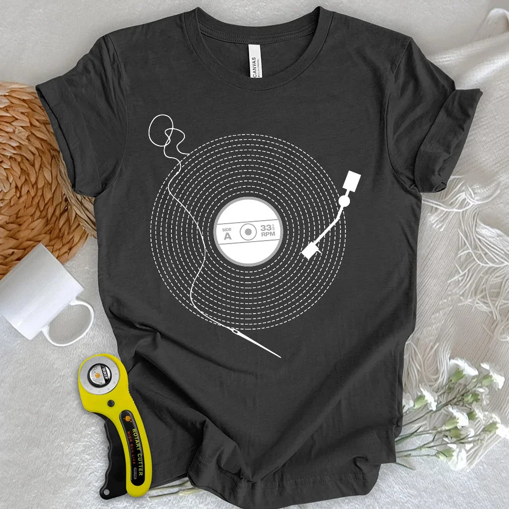 Stitching Vinyl T-shirt