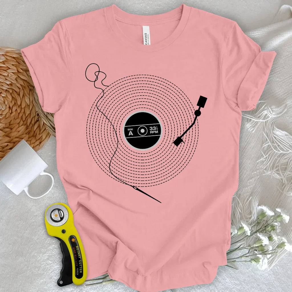 Stitching Vinyl T-shirt