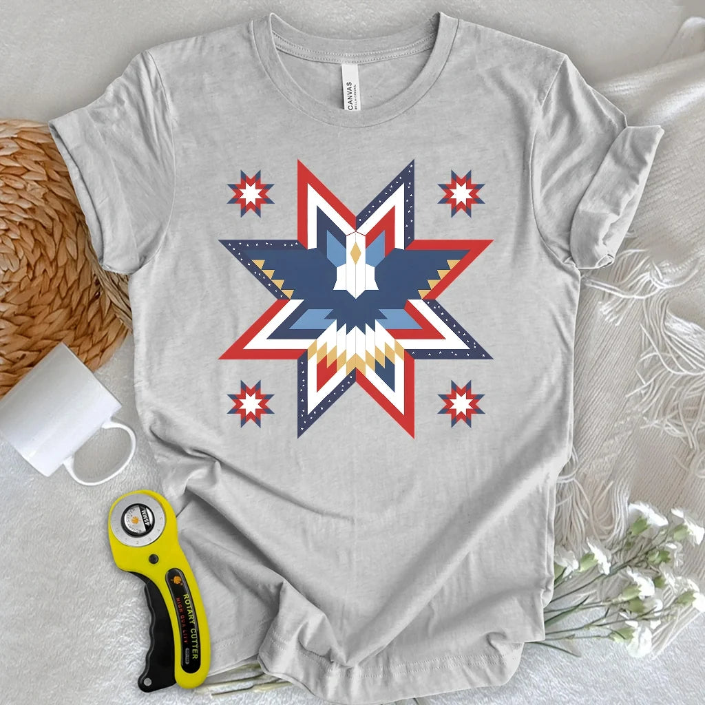 Eagle Star Quilt T-shirt