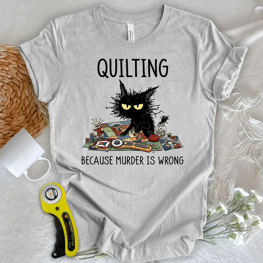 Grumpy Quilter Cat T-shirt