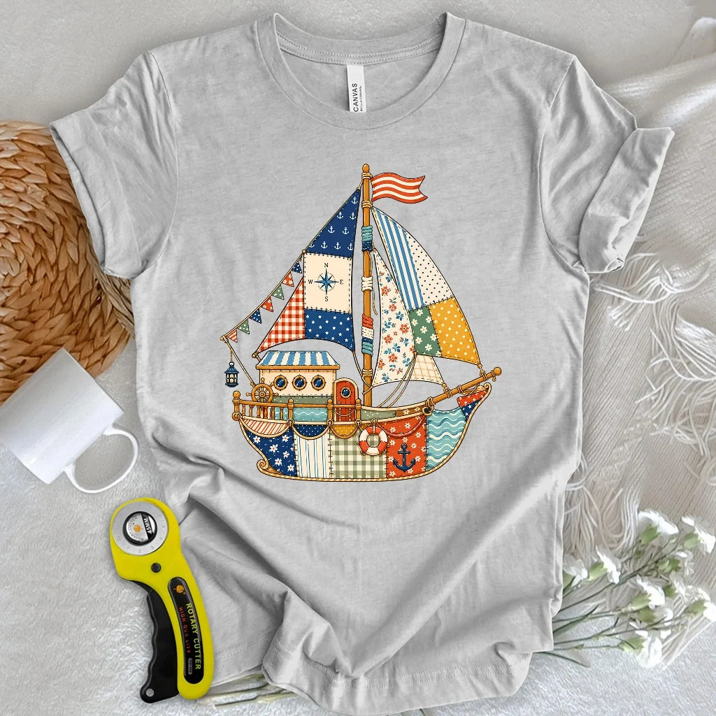 Patchwork Harbor Dream T-shirt
