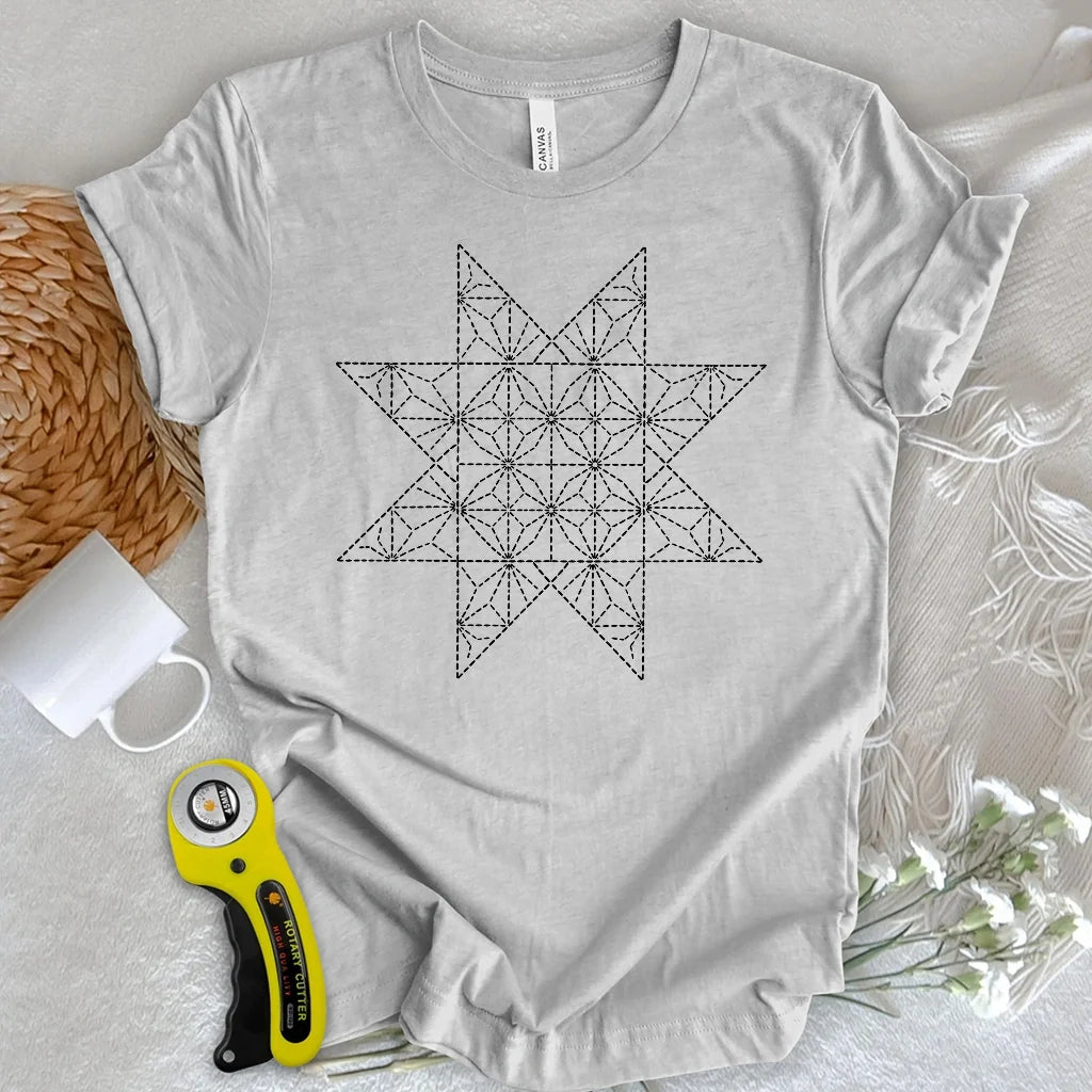 Sashiko Quilt Star T-shirt