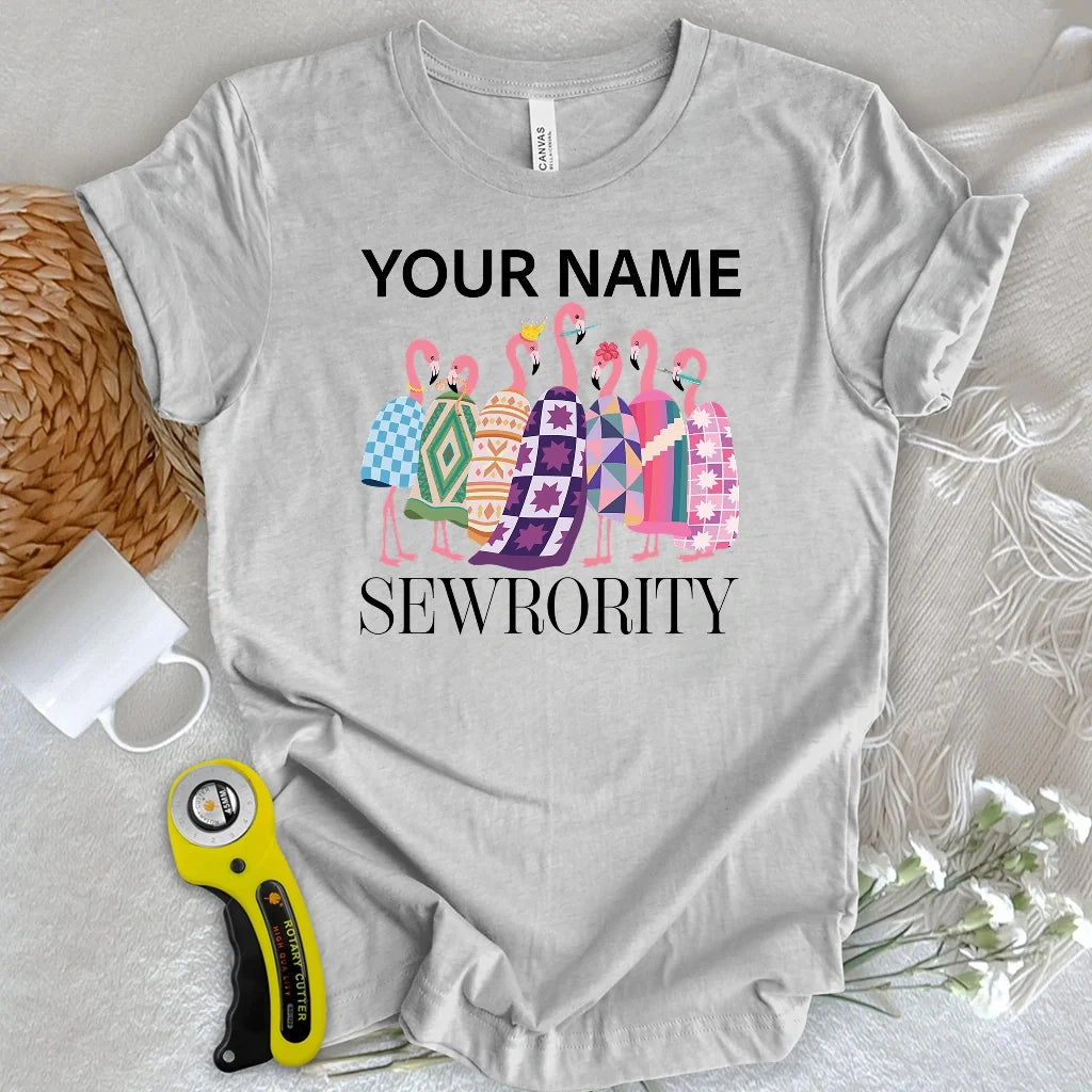"Custom Name" Sewrority Sisters T-shirt