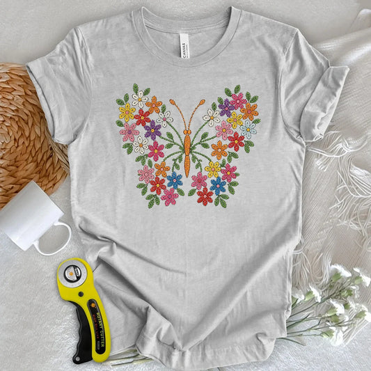 Stitched in Bloom Butterfly T-shirt