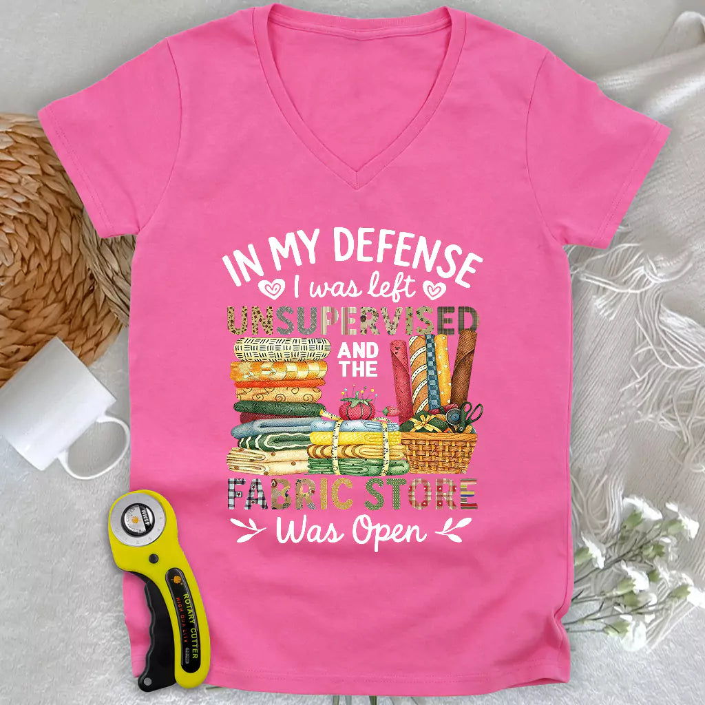 Fabric Mischief Lady V-neck