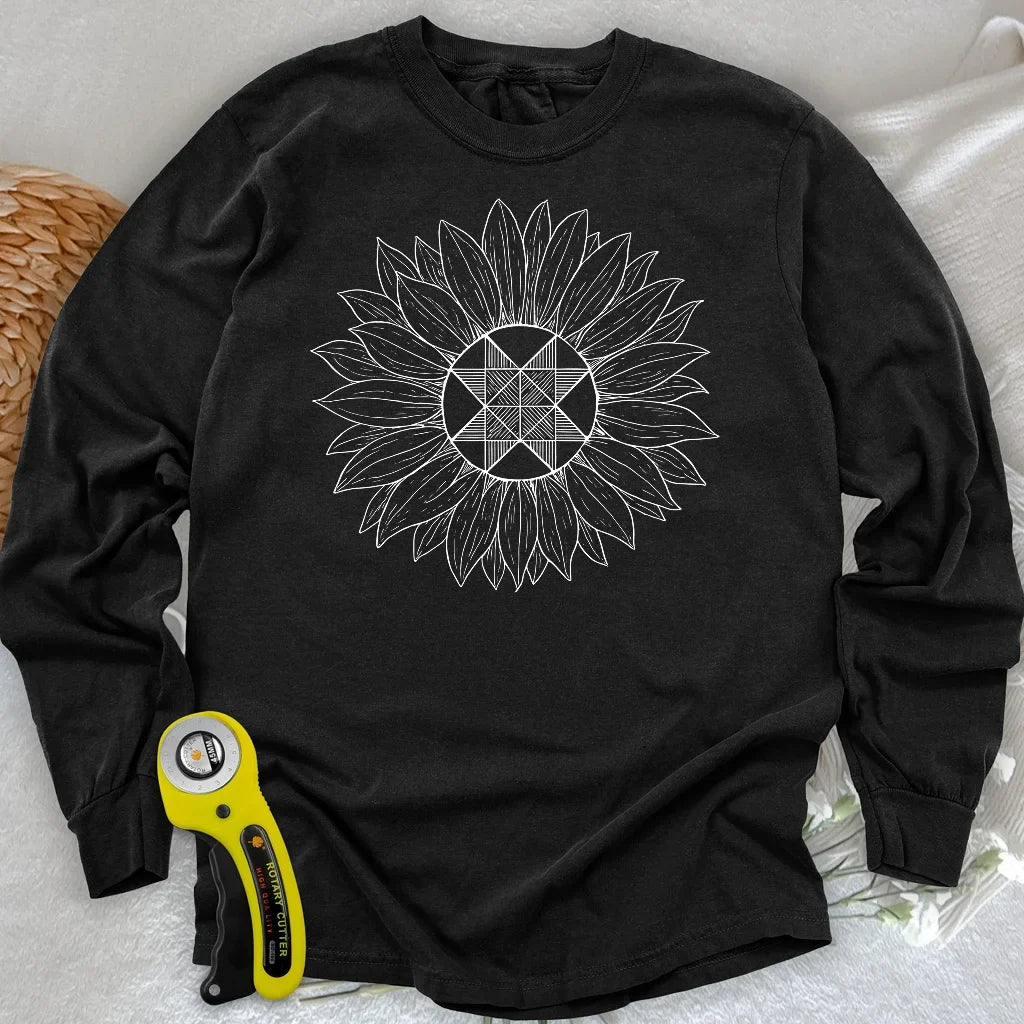 Block Sunflower Long Sleeve T-shirt