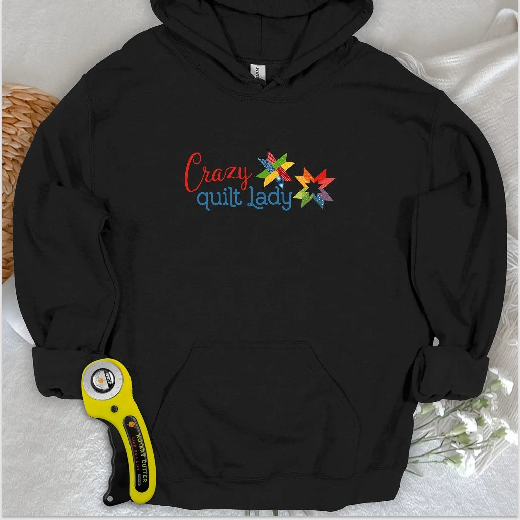Crazy quilt lady Hoodie