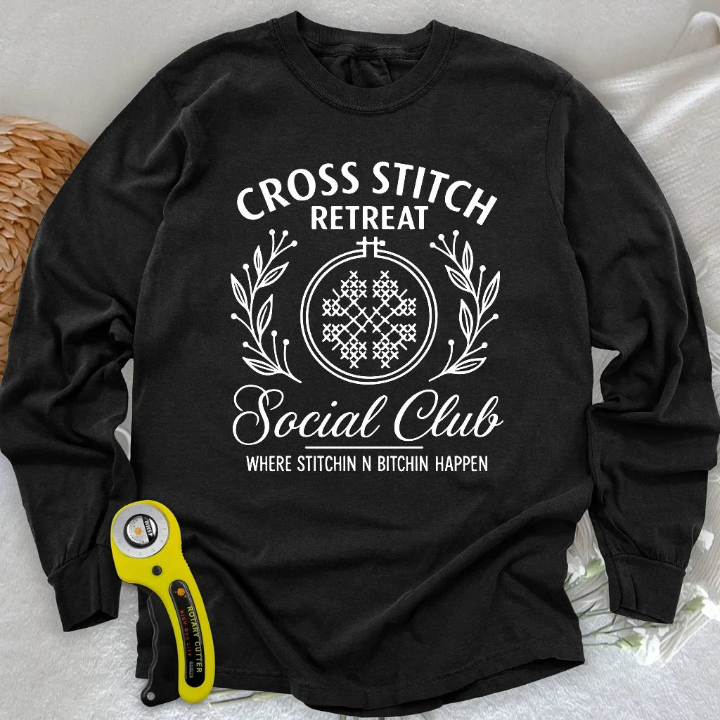 Cross Stitch Retreat Long Sleeve T-shirt
