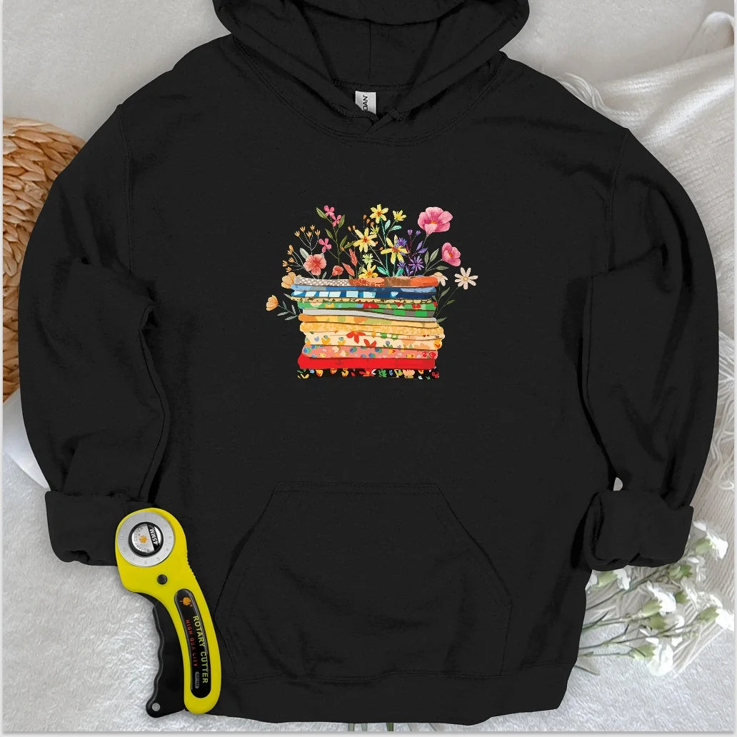 Floral Fabric Hoodie