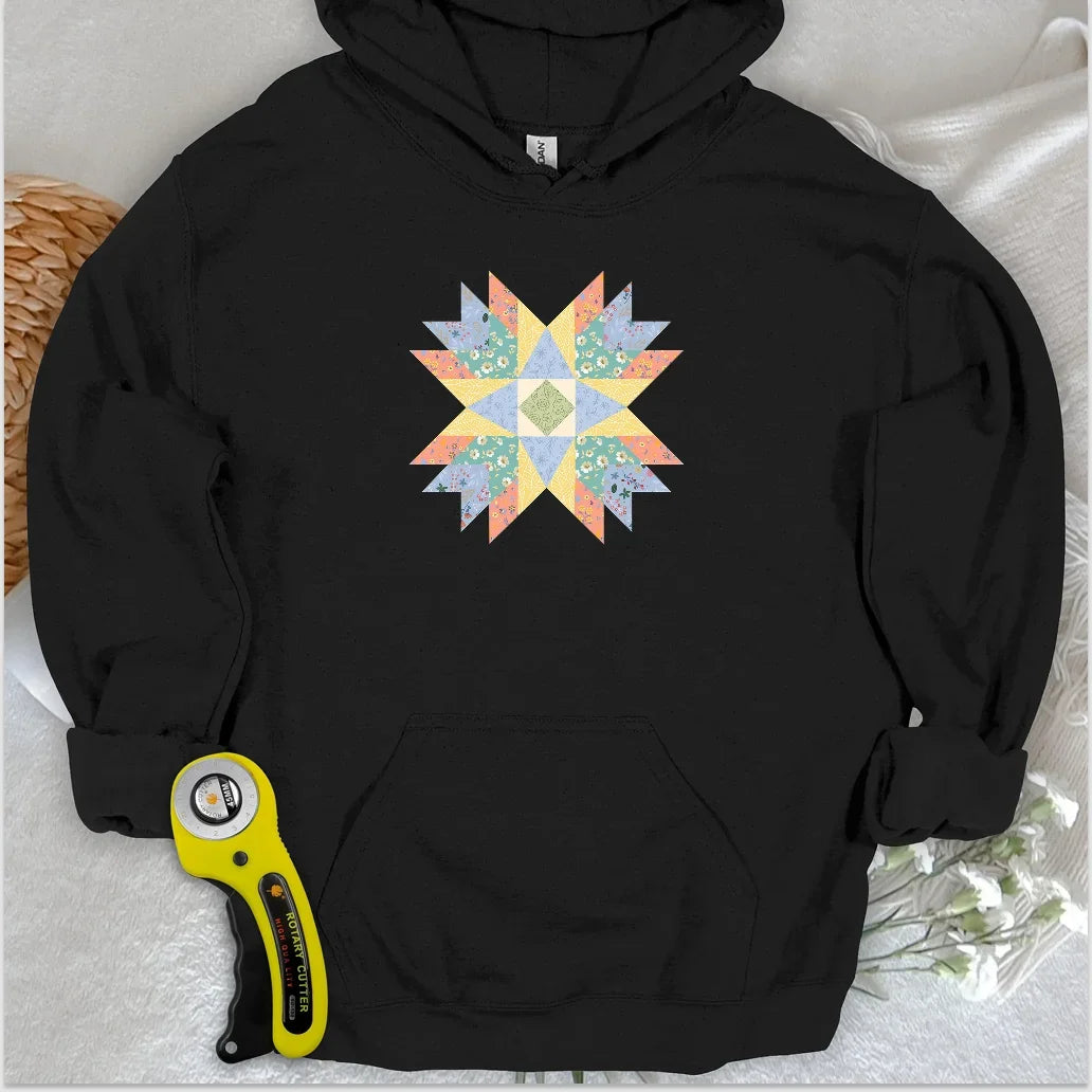 Floral Star Quilt Hoodie