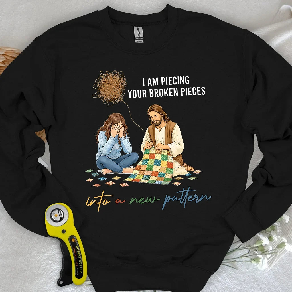 God Piecing Broken Pieces Sweatshirt