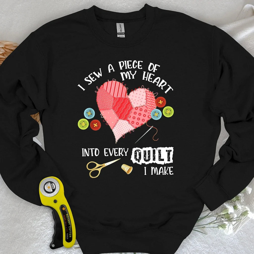 Heartstitched Quilt Love Sweatshirt