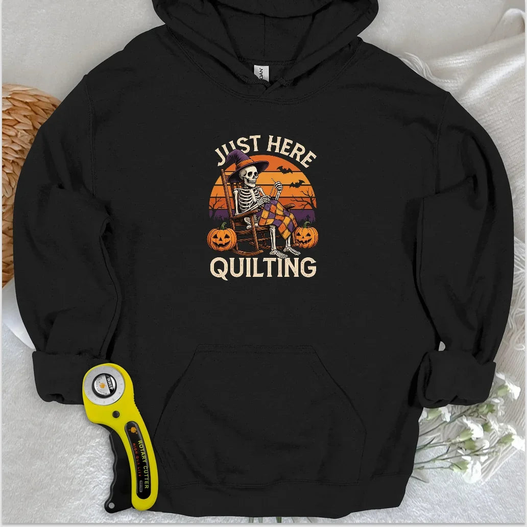 Just Here Quilting Hoodie