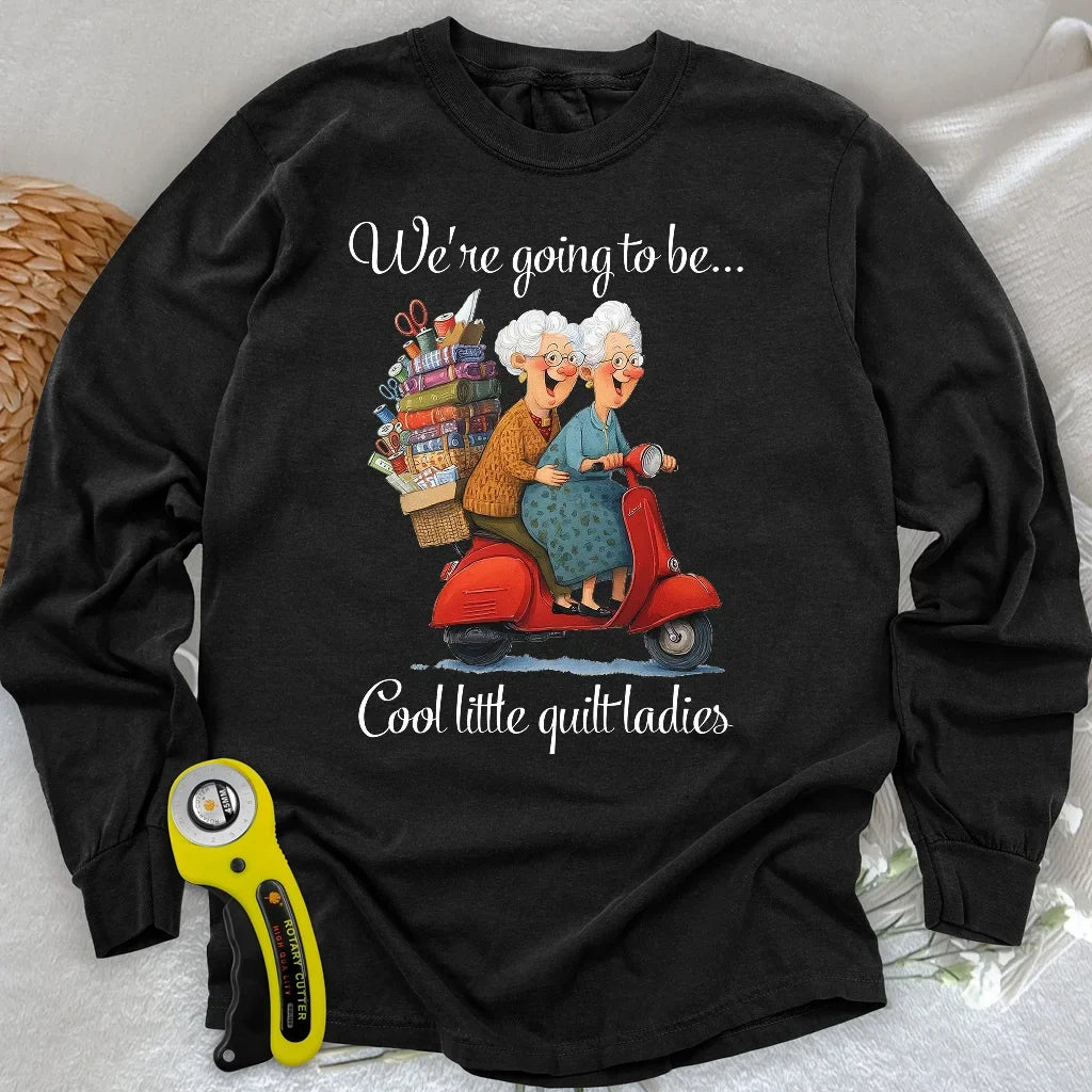 Little Quilt Ladies Long Sleeve T-shirt