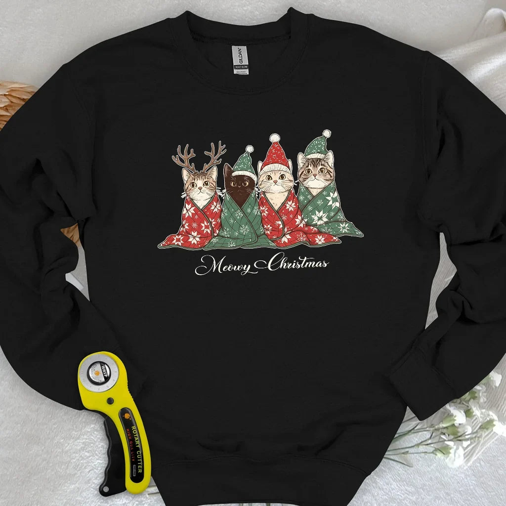 Meowy Christmas Sweatshirt