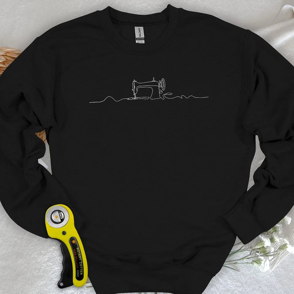 Minimalist Sewing Machine Sweatshirt