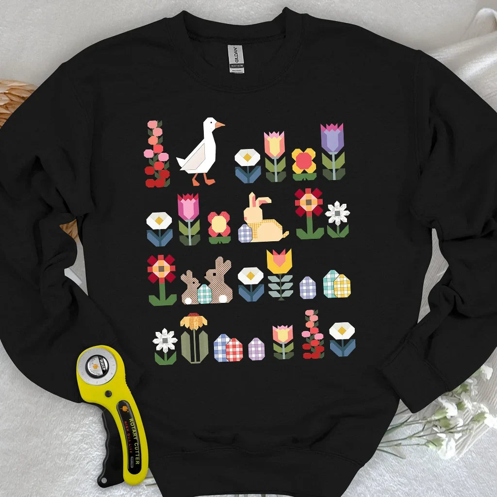 Patchwork Blooms Sweatshirt