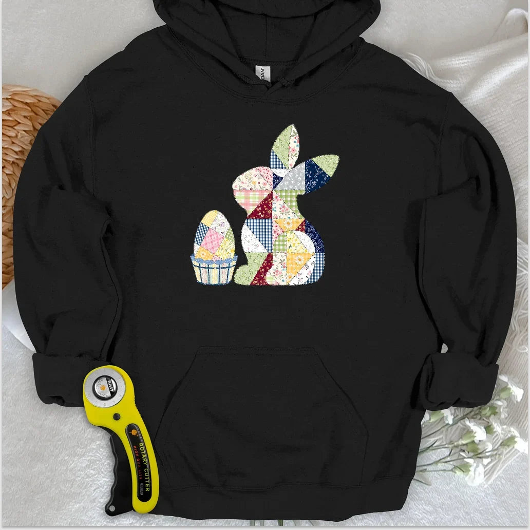 Patchwork Easter Bunny Hoodie