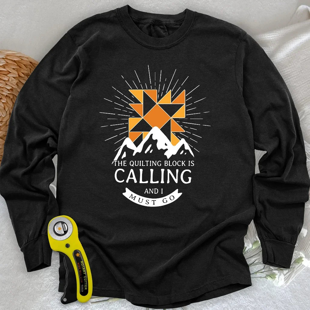 Quilt Block Calling Long Sleeve T-shirt