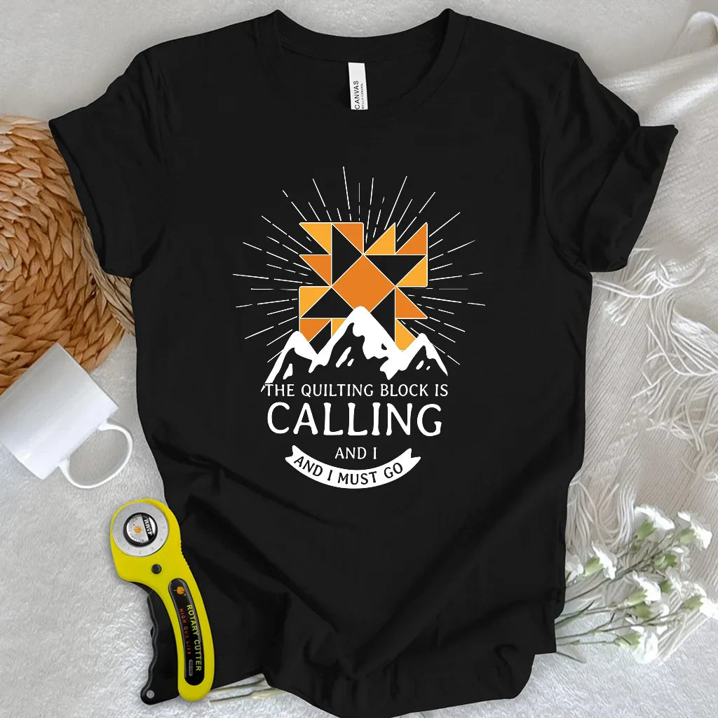 Quilt Block Calling T-shirt