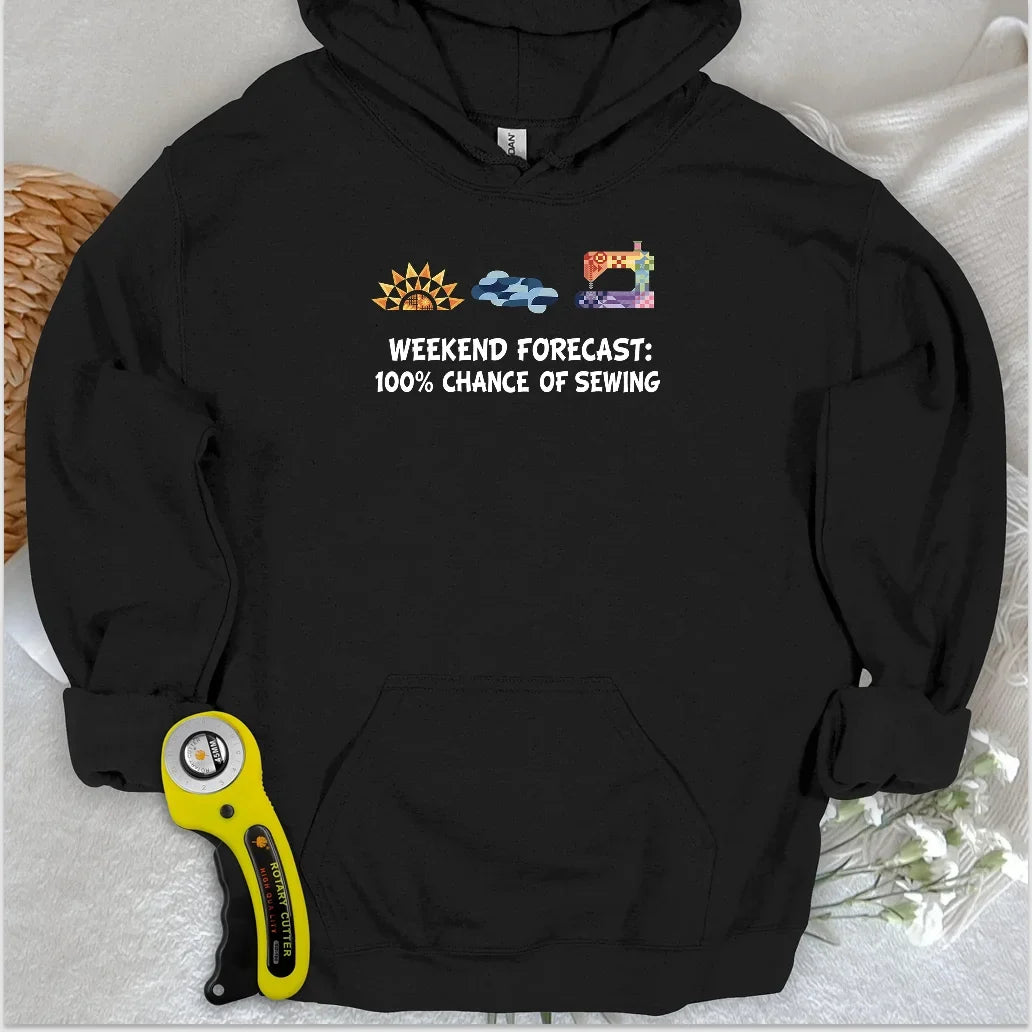 Quilter Weekend Forecast Hoodie