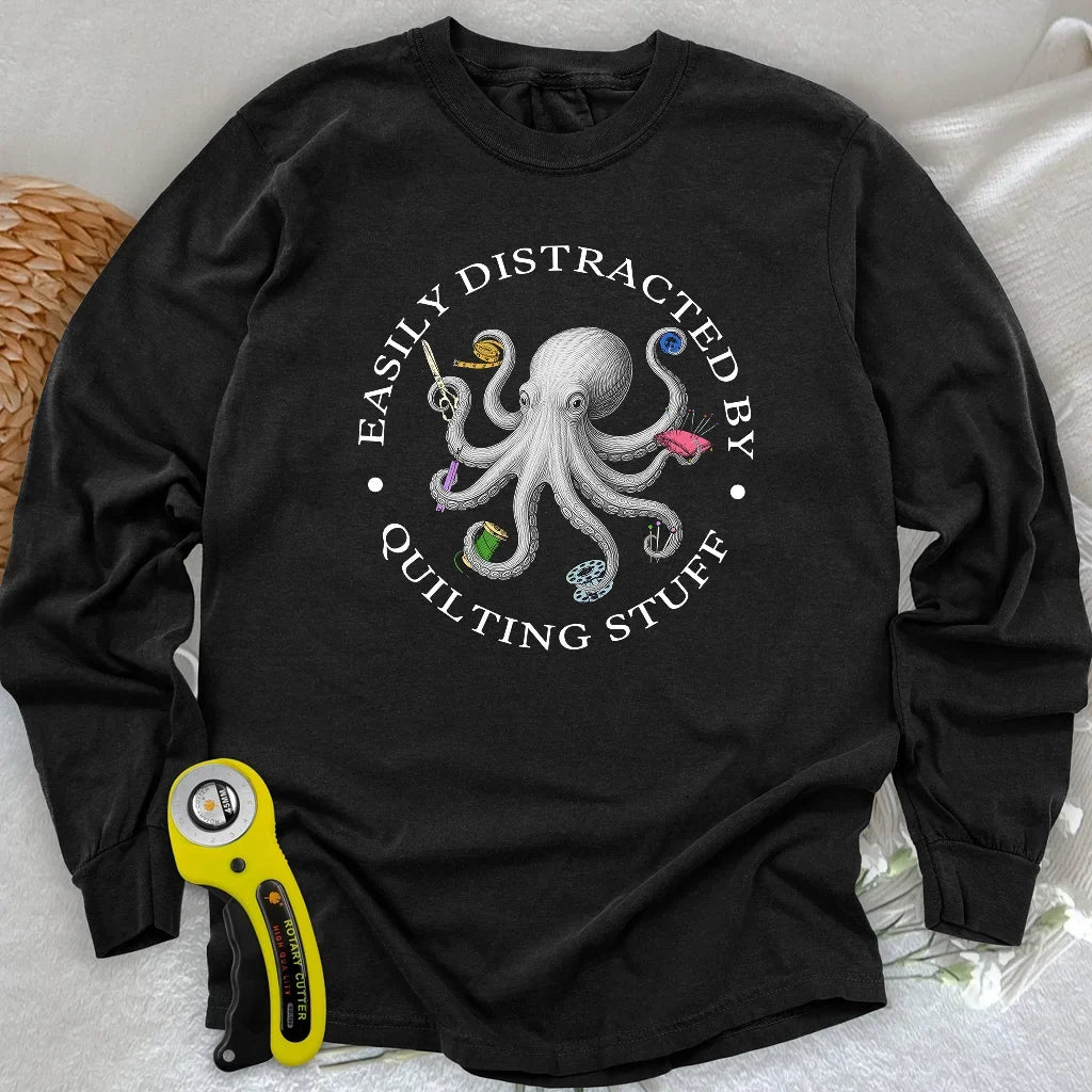 Quiltin Stuff Long Sleeve T-shirt