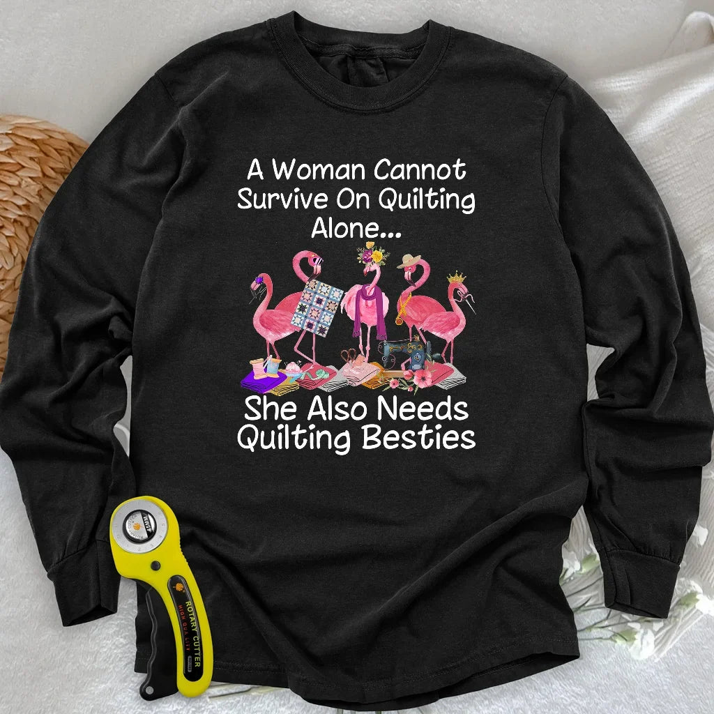 Quilting Besties Long Sleeve T-shirt