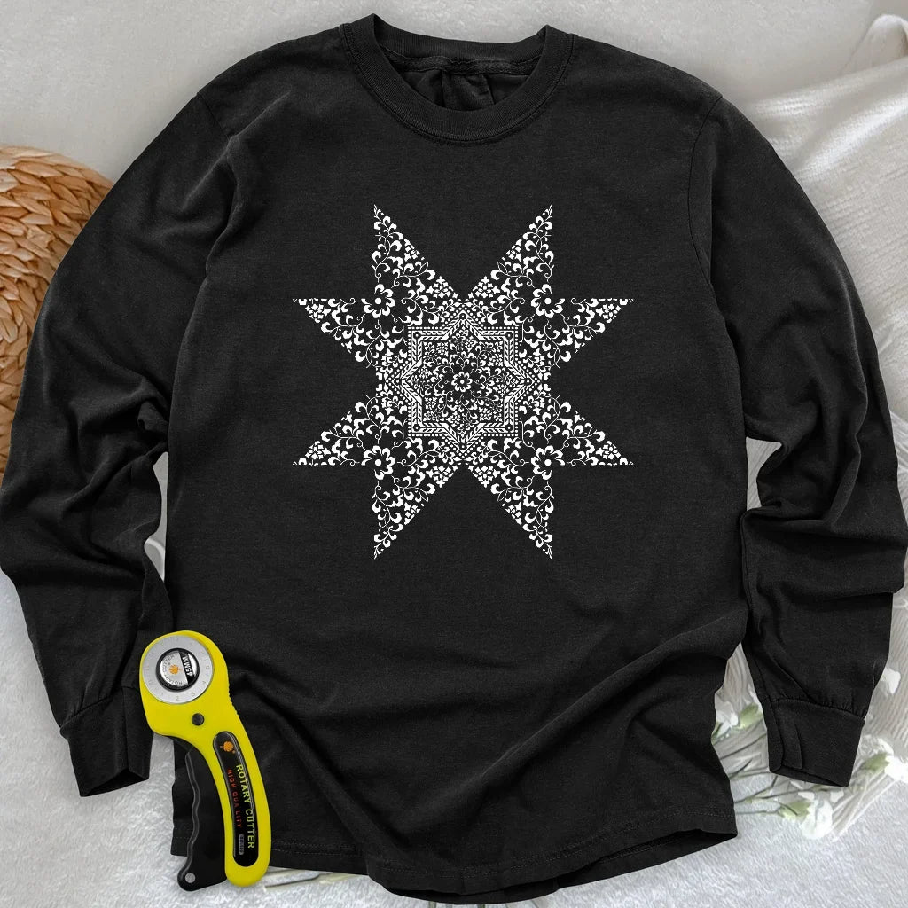 Quilting Mandala Long Sleeve T-shirt