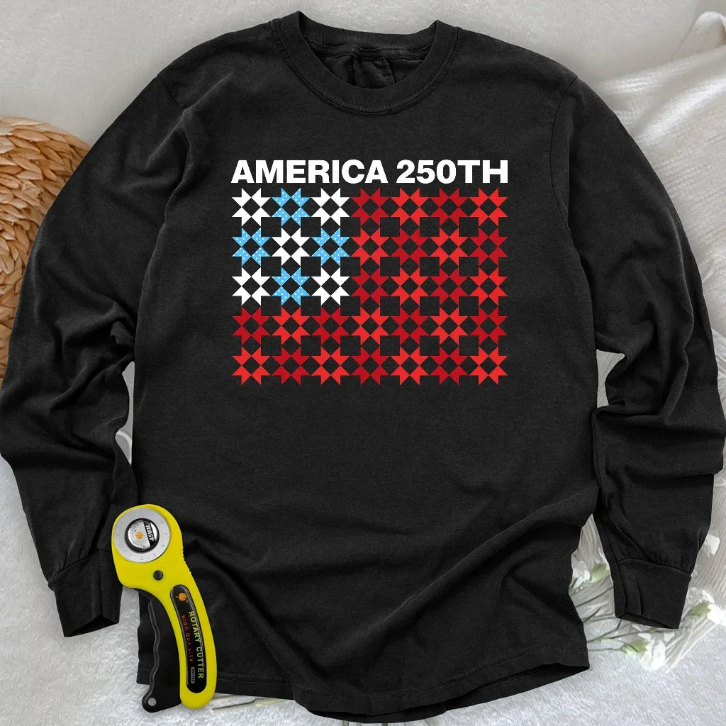 Quilted Tribute Long Sleeve T-shirt